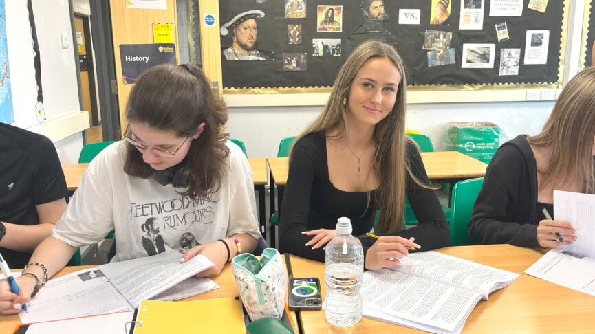 Girl in History Lesson