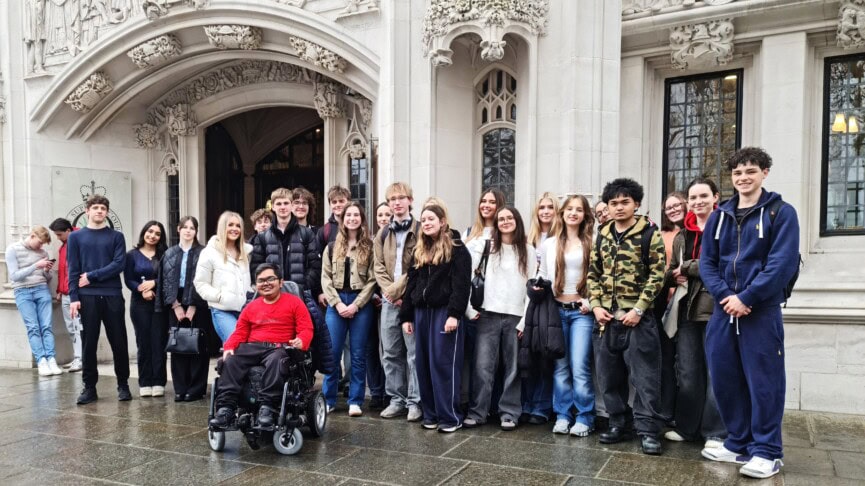 Group Shot Outside Court