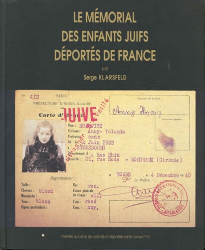 A Jewish Childs French Deportation Papers