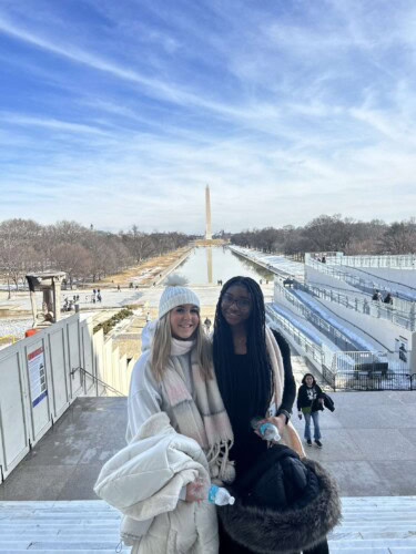 Two Female Students Washington Mon