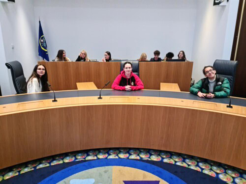 Students Sitting In Court