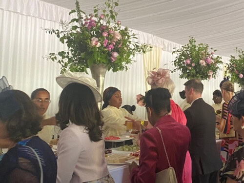 Guests Being Served Tea At The Palace